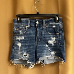 American eagle high rise jean shorts. Super stretch